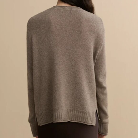 Jenni Kayne Everyday Sweater in Taupe - Size Large - Picture 3 of 3